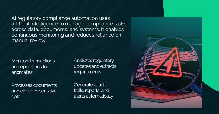 AI Regulatory Compliance Automation: Use Cases and Benefits 