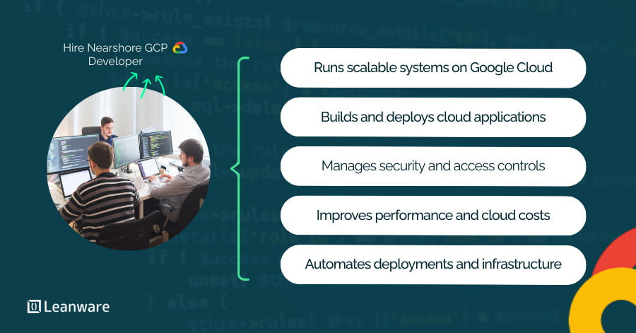 Hire Nearshore GCP Developer