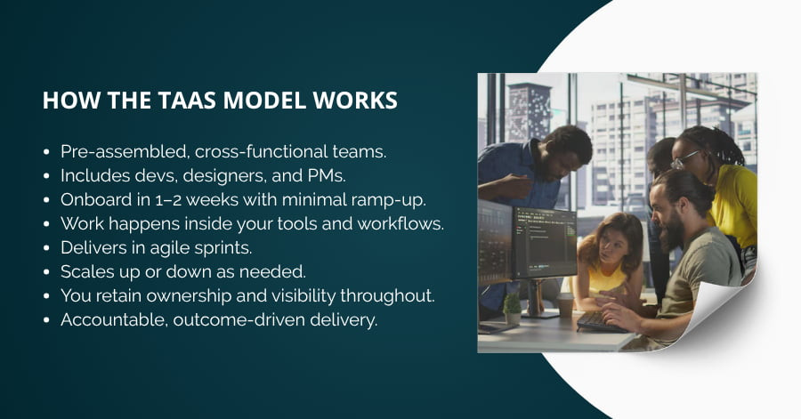 Team as a Service (TaaS): Flexible, Expert Teams on Demand