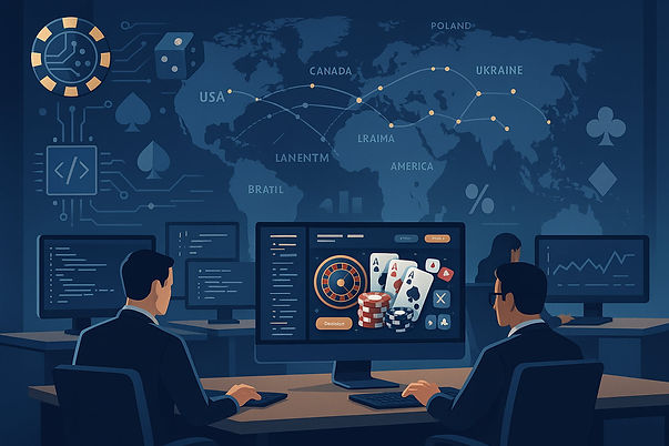Casino software development companies illustration