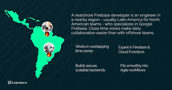 Hire Nearshore Firebase Developer Cost, Benefits & Hiring Guide (2026)