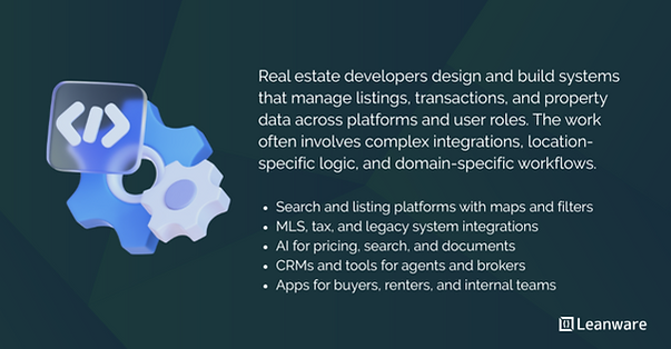Explanation for What Real Estate Software Developers Build